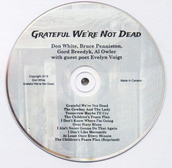 Disc art for Grateful We're Not Dead